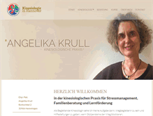 Tablet Screenshot of kinesiologie-in-hannover.de